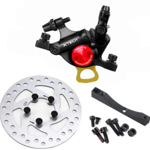 (BB) KIT PINÇA XTECH + SUPORTE PRETO+ DISCO 120MM