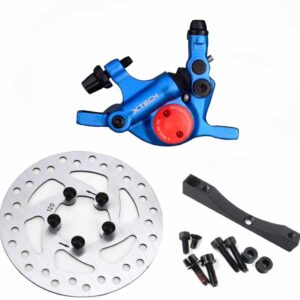 (BLUE-B) KIT PINÇA XTECH AZUL+ SUPORTE PRETO+ DISCO 120MM
