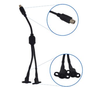 (TOMA DE CARGA XIAOMI MACHO | 2 * TOMA DE CARGA XIAOMI HEMBRA) ADAPTADOR 2 TOMAS DE CARGA PARA SCOOTER