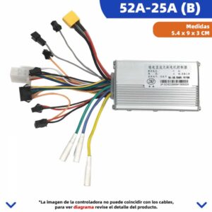 (52V-25A)(B)CONTROLADORA JP TROTINETE ELÉCTRICA MOTOR TRASEIRO