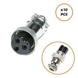 (GX-16 H) PACK DE CONECTORES GX-16 HEMBRA 10 PCS PARA MOTOR-BATERIA