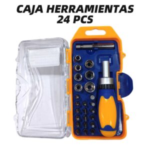 SET CAJA FERRAMENTAS 24 PCS PARA TALLERES MECÁNICOS E REPARACIÓN DE PATIENTES BICICLETA ELÉCTRICA