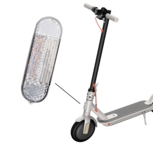 ABS REFLECTANTE PARA TROTINETE ELÉCTRICA XIAOMI MI 1S PRO PRO2 M365, TUBO FRONTAL DE ADVERTENCIA NOCTURNA, PEÇAS DE SEGURANÇA PARA BICICLETA E MOTOCICLETA