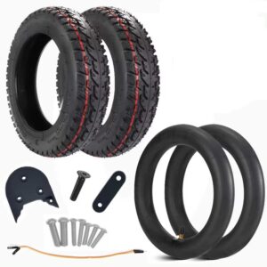 Roda 10 polegadas(10x2-6.1) e Câmaras de ar 10 polegadas(10x2) Pneu de Substituiçãos todoterreno offroad compatível com los trotinetes eléctrico e Scooter Xiaomi M365,Pro 2