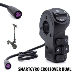 Botoneira guiador Smartgyro Crossover Dual de intermitencia, luzes, claxon e motores