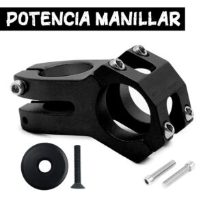 Potência Guiador Preto com Tapa
