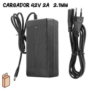 Carregador 42V-2A compatível com Cecotec Bongo Serie A (Conector DC 5.5 x 2.1MM)