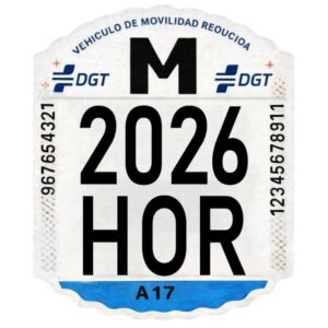 Matrícula trotinete eléctrica VMP adhesiva 52,8 x 65 mm