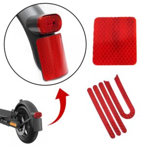 (VERMELHO) ADHESIVOS EMBELEZADORES TAPAS REFLECTANTES XIAOMI M365 E PRO