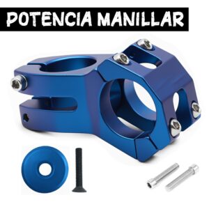 Potência Guiador Azul com Tapa