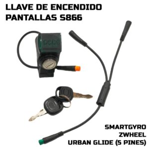 Chave de encendido  ecrãs S866 SmartGyro / Zwheel / Urban glide (5 PINES)
