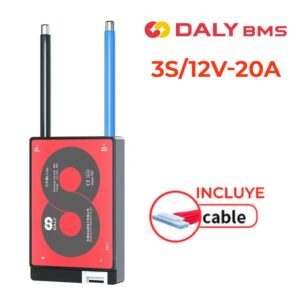BMS DALY 3S/12V-20A SISTEMA GESTION PARA BATERIAS DE LITIO + CABO INCLUIDO
